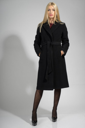 Dámský kabát / plášť Bella - Mattire černá M-38