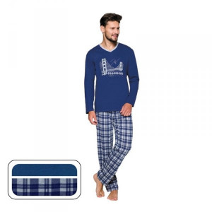 Regina 576 Pánské pyžamo M tmavě modrá