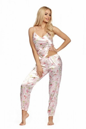 Donna Donatella 03 Dámské pyžamo XL Růžová/vzor