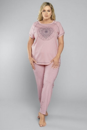 Italian Fashion Eliksir kr.r. dl.k. Dámské pyžamo S růžová