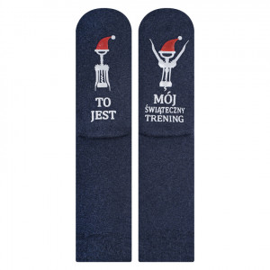 Ponožky SOXO životní instrukce - Trénink tmavě modrá 40–45