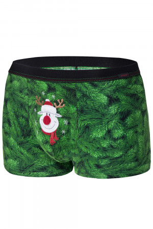 Pánské boxerky Cornette Merry Christmas Rudolph 047/59 zelená s