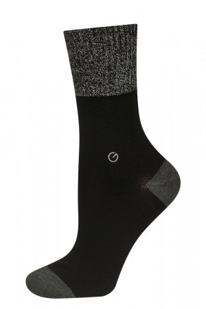 Dámské ponožky Soxo G-Look 60678 Lurexový lem šedá 35-40