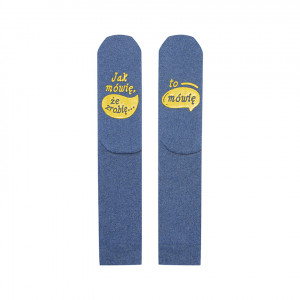 Froté ponožky se životními instrukcemi SOXO modrá 35-40