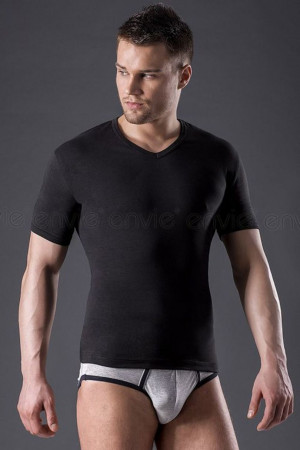 Pánské tričko T-SHIRT ROUND-NECK žíhaná
