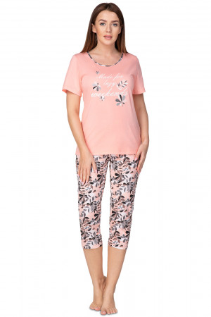 Dámské pyžamo Regina 937 kr/r 2XL  růžová