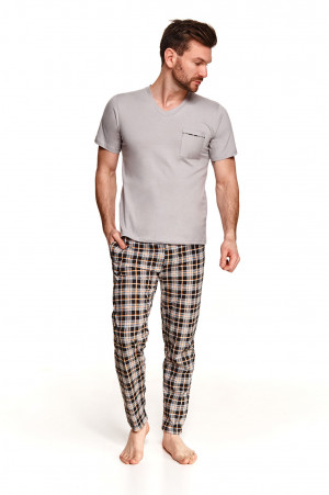 Pánské pyžamo Taro Tymon 2520 kr/r M-2XL A'21 mocca