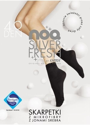 Dámské ponožky Knitex Silver Fresh 40 den černá univerzální