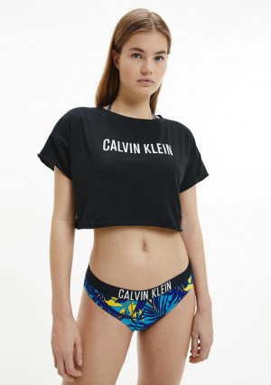 Dámské tričko Calvin Klein KW0KW01346 M Černá