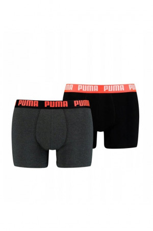 Pánské boxerky Puma Everyday 906823 A'2 šedá-černá
