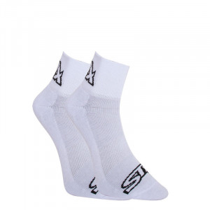 Ponožky Styx kotníkové bílé s černým logem (HK1061) 40-42