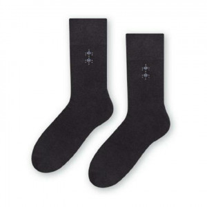 Ponožky k obleku - se vzorem 056 grafit 42-44