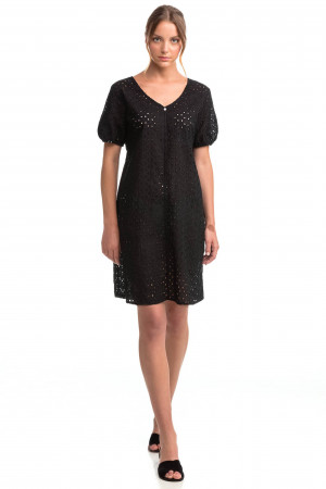 Vamp - Dámské jednobarevné šaty 14424 - Vamp black m
