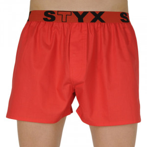 Pánské trenky Styx sportovní guma červené (B1064)