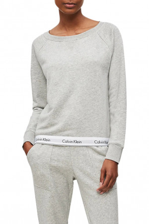 Calvin Klein šedá dámská mikina Top Sweatshirt Basic