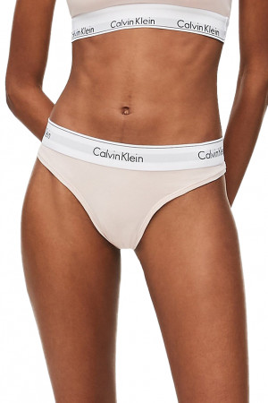 Calvin Klein pudrové kalhotky Bikini Basic