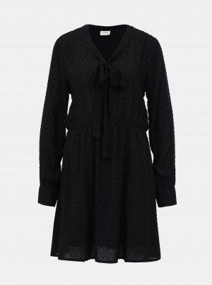 Černé vzorované šaty Jacqueline de Yong Riise