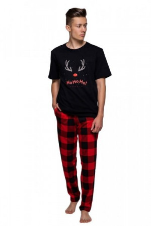 Sensis Tuono Pánské pyžamo XL černá-červená