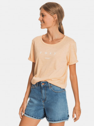 Roxy oranžové tričko s potiskem