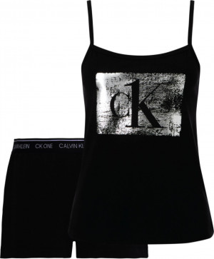 Calvin Klein černé pyžamo Cami/Short Set