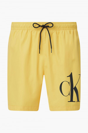 Calvin Klein žluté pánské plavky Medium Drawstring