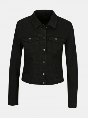 Vero Moda černá džínová bunda Hot Soya