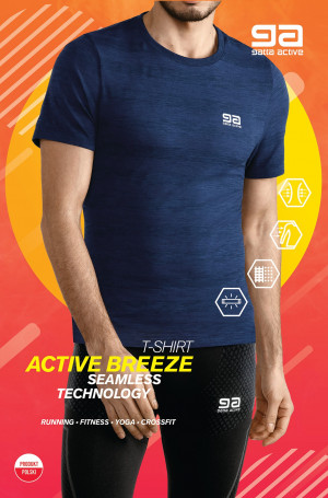Pánské tričko Gatta 42045S T-shirt Active Breeze Men modrý XL-182/188
