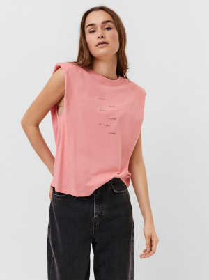 Vero Moda růžové tričko Hollie