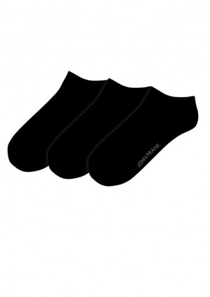 Pánské ponožky John Frank JF3SS01, 3 pack UNI Černá