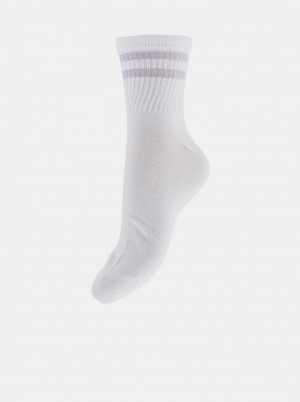 Pieces bílé ponožky Ally - 36-38