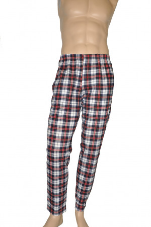 Pánské pyžamové kalhoty Krata 362 - De Lafense červeno černá 3XL