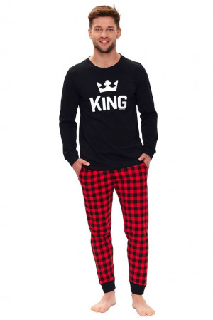 Pánské pyžamo King černé černá