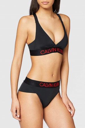Calvin Klein černý spodní díl plavek Brazilian Hipster Plus Size Black