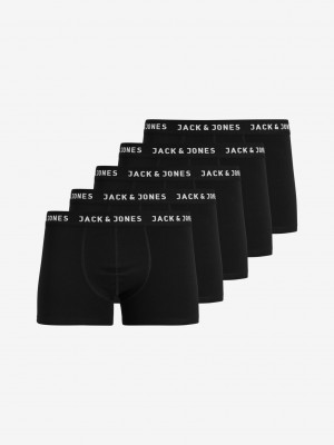 Jachuey Boxerky 5 ks Jack & Jones Černá
