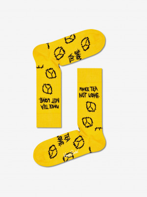 Hells Grannies Ponožky Happy Socks Žlutá
