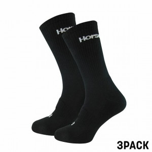 3PACK ponožky Horsefeathers černé (AA1077A) 40-43