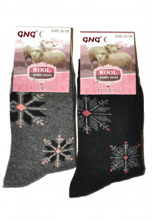 Dámské ponožky Ulpio GNG 3023 Thermo Wool wrzosowy 35-38