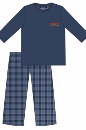 Pánské pyžamo 124/179 Mountain - CORNETTE tmavě modrá