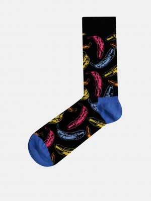 Andy Warhol Banana Ponožky Happy Socks Černá
