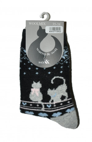 Dámské ponožky WiK 37719 Woolmix Warm & Soft różany 39-42