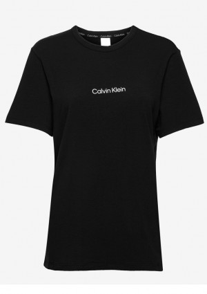 Dámské tričko Calvin Klein QS6756 L Černá