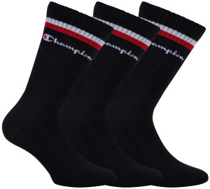 3PACK ponožky Champion černé (Y0B0A) 43-46