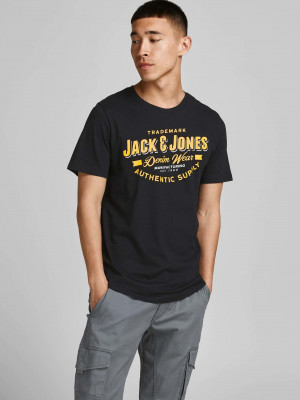 Logo Triko Jack & Jones Černá