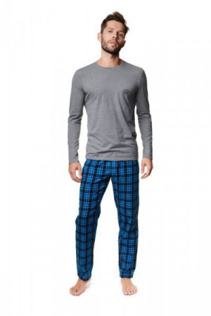 Henderson Mace 39237-90X Pánské pyžamo L šedo-modrá