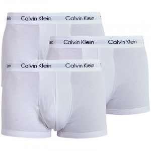 3PACK pánské boxerky Calvin Klein bílé (U2664G-100)