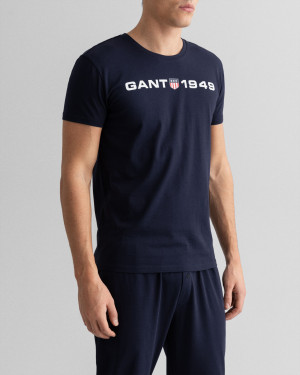 Pánské tričko Gant tmavě modré (902139208-433)