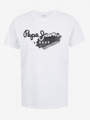 Černo-bílé pánské tričko Pepe Jeans Terry