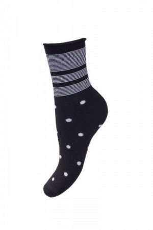 Milena 071 polofroté vzor Dámské ponožky 38-41 mix barva-mix vzor
