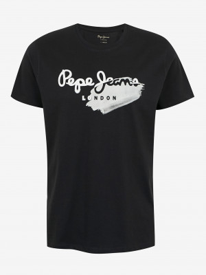 Černé pánské tričko Pepe Jeans Terry