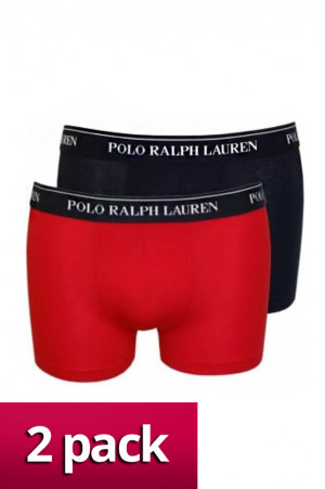 Pánské boxerky GB- 2 pack - Ralph Lauren modrá - červená